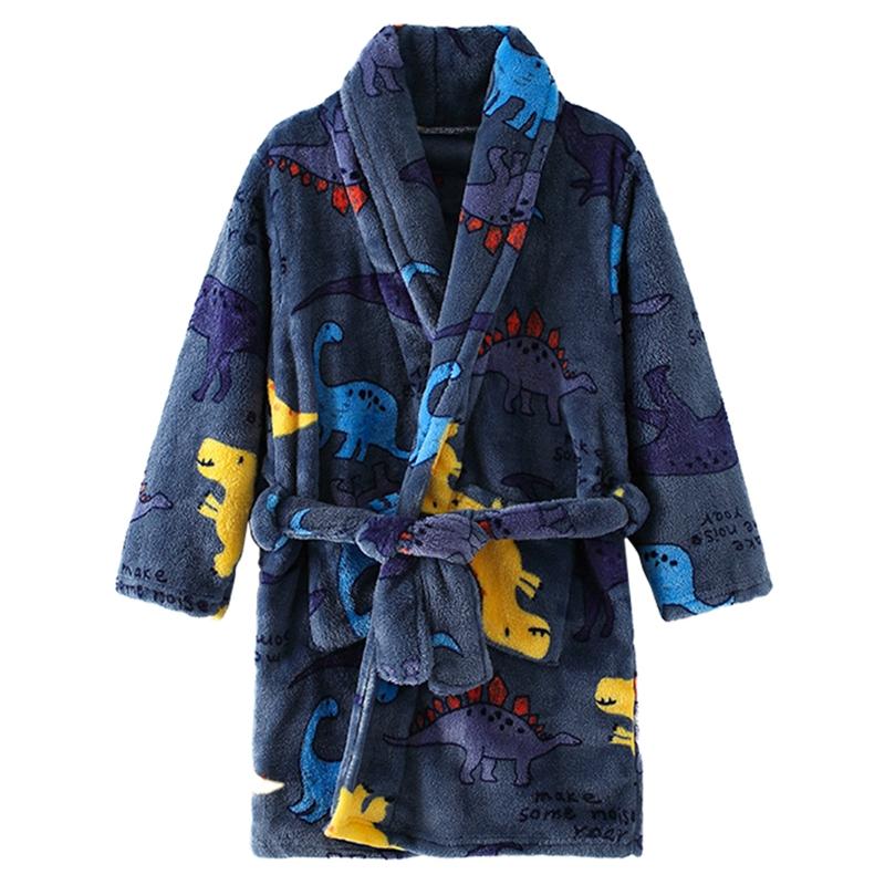 Kinder-Flanell-Bademantel für Jungen und Mädchen, hautfreundlich, weich und bequem, mit Taschen