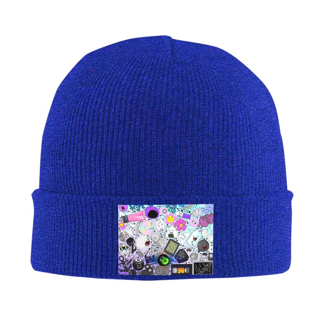BFDI All Characters Warm Knitted Cap Winter Knit Bonnet Hat Skullies Beanies Hip Hop Caps for Unisex