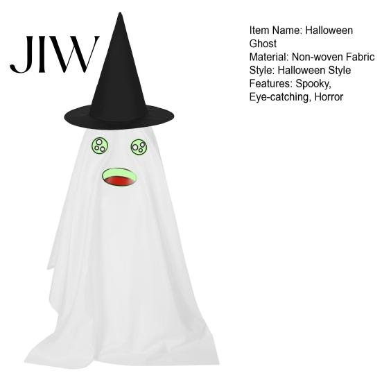 Halloween Ghost Decorations Decoration, Spooky Outdoor Standing with Glow in Night Glowing Porch Decor The Dark Expressions for Yard Lawn
