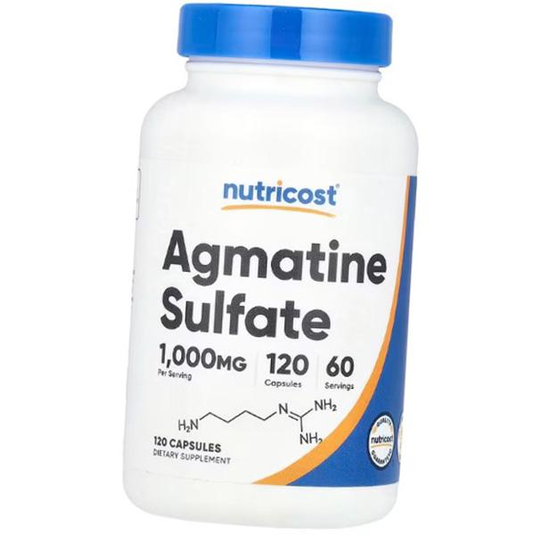 

Agmatine Sulfate, Agmatine Sulfate 1000, Nutricost 120caps (11647001) 120caps