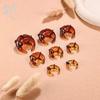 ZS 1 PC Colorful Glass Ear Plug And Tunnel Horn Shape Nose Septum Piercing 00/0/2/4/6G Ears Stretcher Large Gauge Flesh Expander