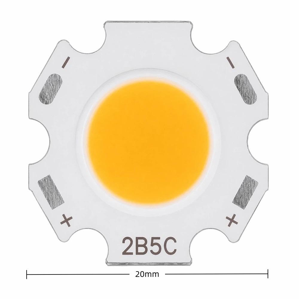 12PCS 5W COB Light Emitter 15-17V COB LED Chip Beads Easy Energy Saving Bulb Downlight Ceiling Lamp