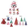 Forme Triangle Boîtes Triangulaires de Noël Boîte à Bonbons Ornement Design Décoration de Noël Boîte Décorative Emballage Cadeau