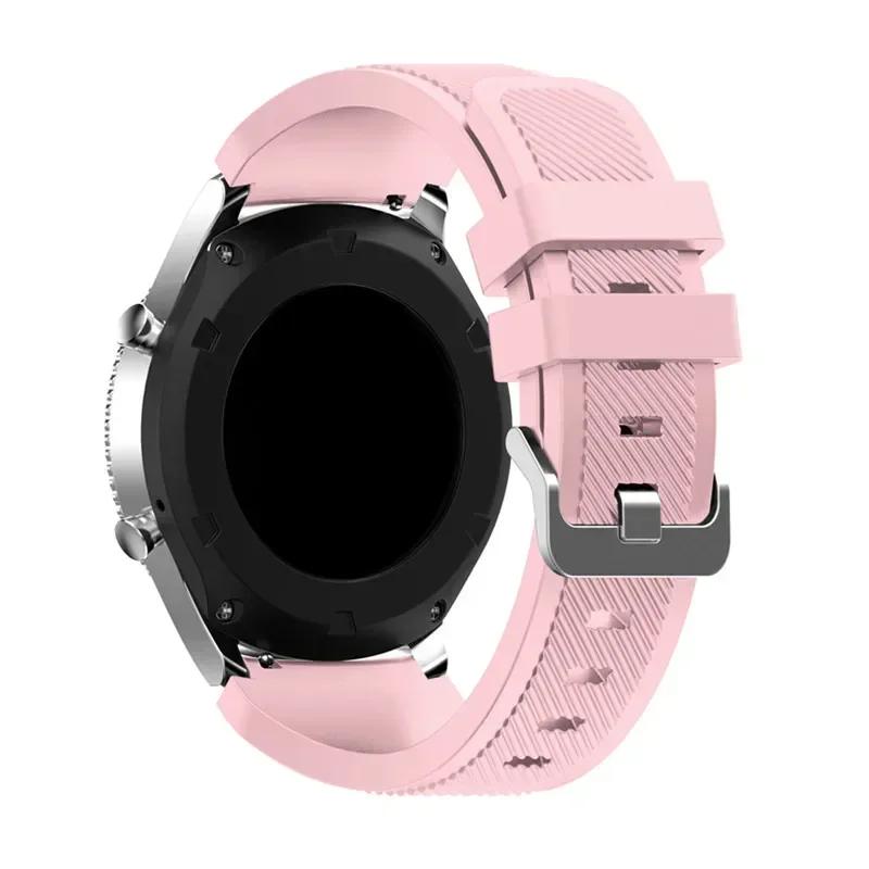 20mm 22mm Band for Samsung Galaxy Watch 5/6/4/3/46mm/active 2/Gear S3 Frontier/Sport Silicone Bracelet Huawei GT 4/3/2/2E Strap