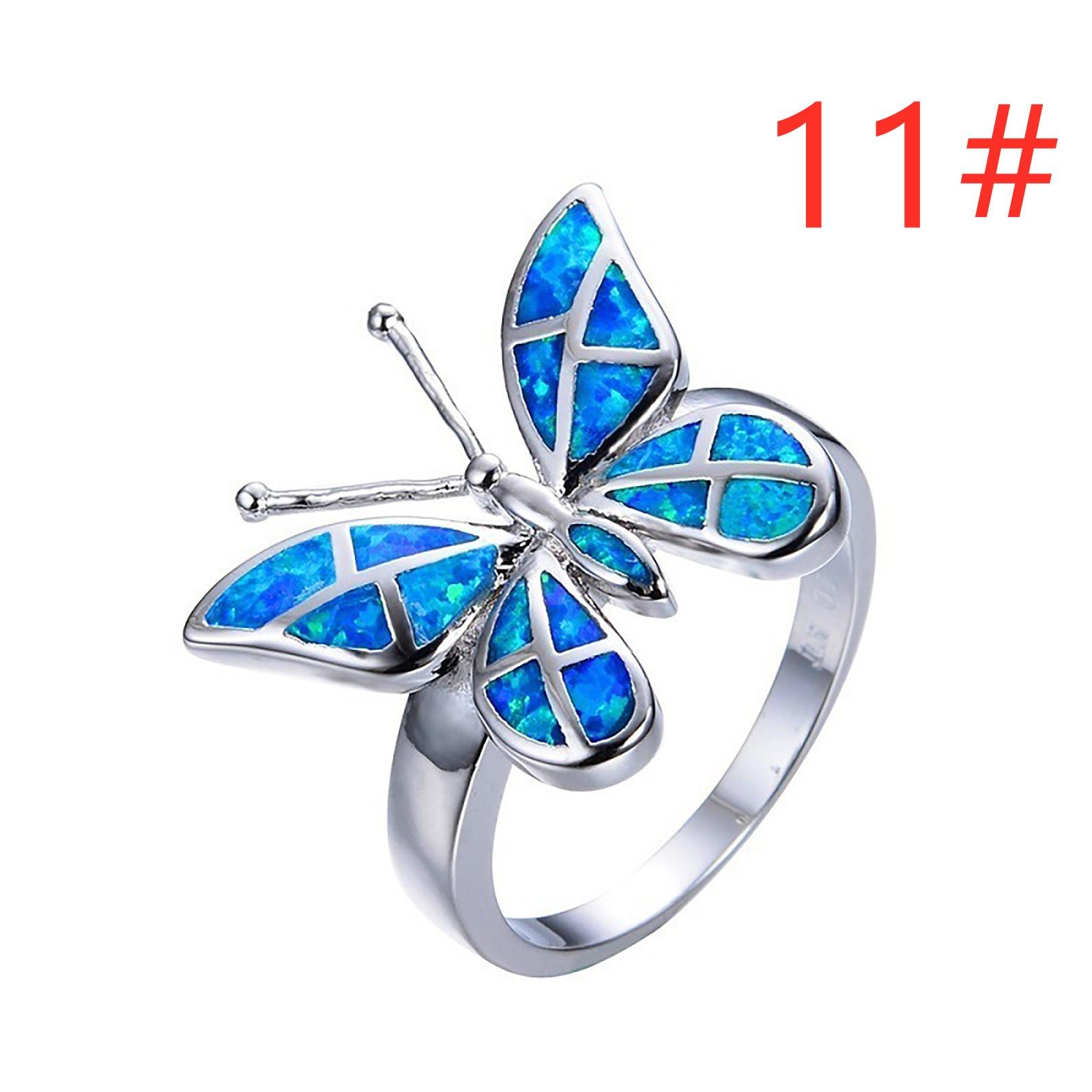 

Ювелирные аксессуары из сплава, индивидуальный подарок для женщины, кольцо-бабочка