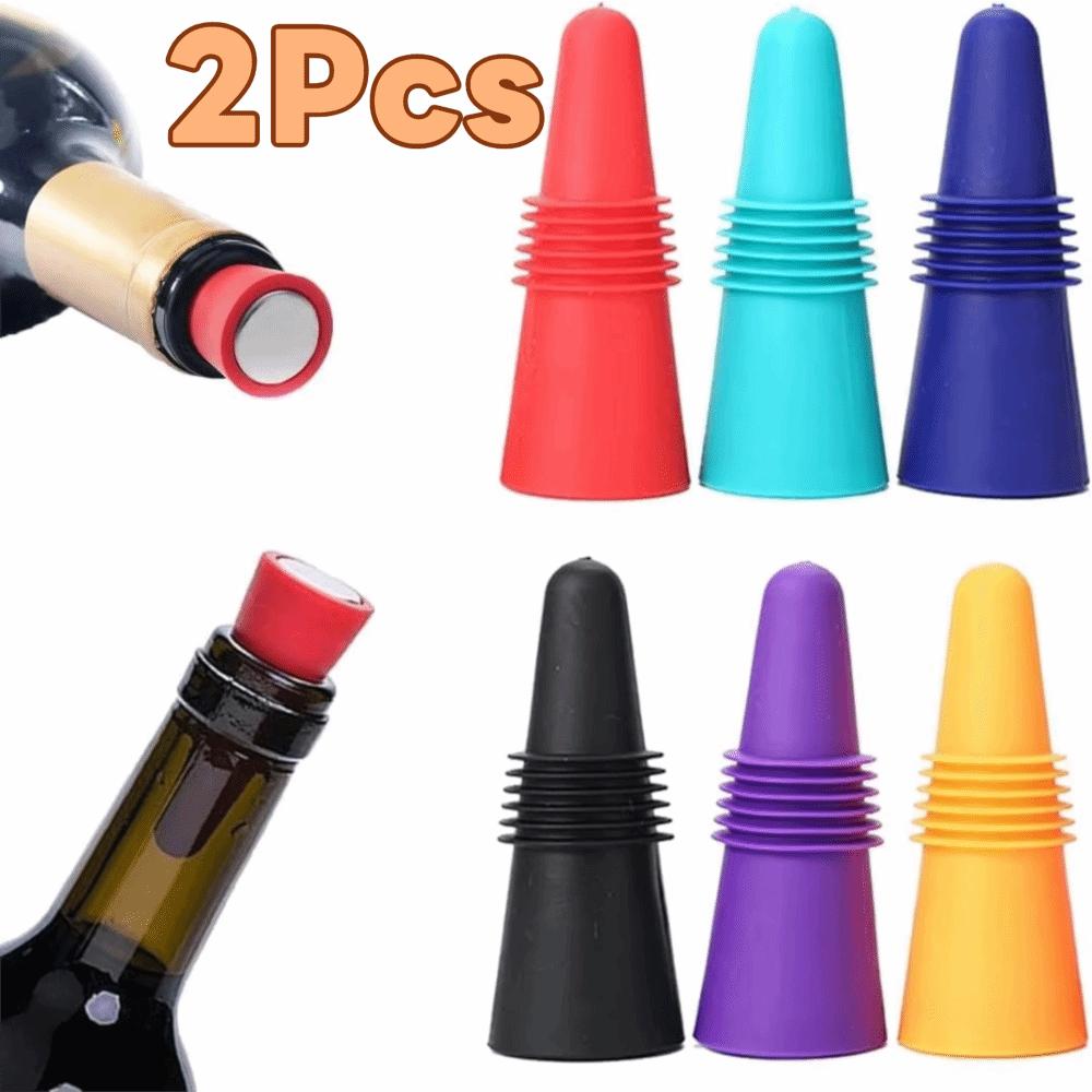 2pcs Sealed Champagne Cap Leak Proof Champagne Bottles Sealer Wine Cork Bar Accessories