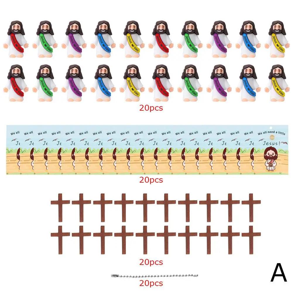 

20/30pcs Mini Jesus Figures Jesus Loves You Jesus Toys To Favors Party Stuffers Egg Jesus Gift Easter Little Religious Figu Z3p8