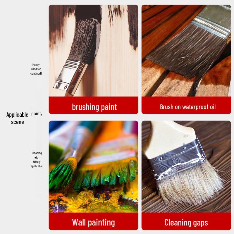 Nylon Soft Bristle Industrial Paint & Art Brush - Small BBQ & Lab Use