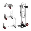 Aluminum Hand Truck, 2 In 1, 181.4 Kg Load Capacity, Heavy Duty Industrial Convertible Folding Hand Truck and Dolly