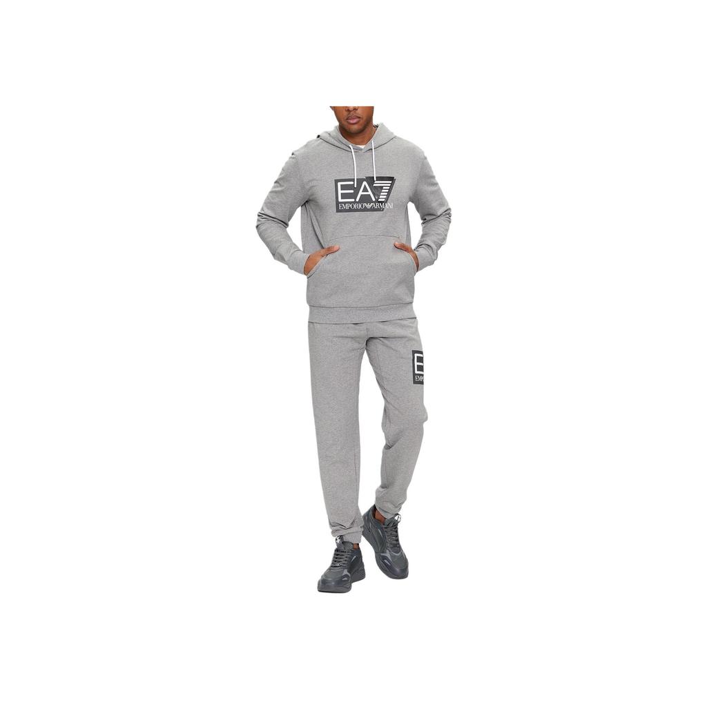 Emporio Armani EA7 Letter Print Drawstring Elastic Waist Cuffed Knit Sports Pants Men Bottoms 3DPP73-PJ05Z-3905