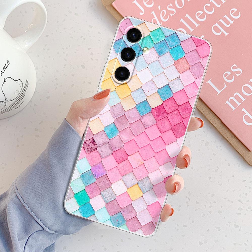 For Samsung S24 FE Case For Samsung Galaxy S24 Plus Cover Shockproof Clear Soft Silicone Phone Case or Samsung S24 Fashion Funda