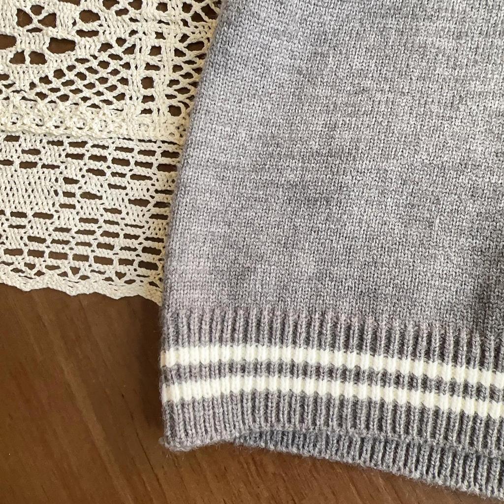 Girls' College Style Sweater Vest & Skirt Set with Tie for Autumn and Spring