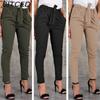 Women's Fashion Casual Solid Color Print Pants & Capris
