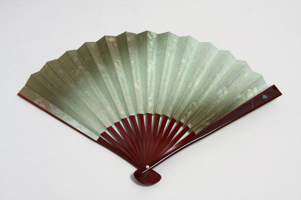 Kyoto folding fan for congratulatory folding 6 15 paulownia box [Hasegawa] Tomesode, fan, inches, ribs, Tame-lacquered fan, shell-covered,