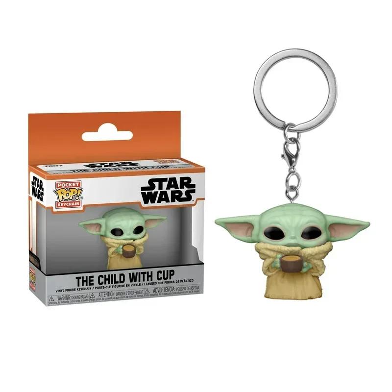FUNKO POP Star Wars Серия Малыш Брелок Малыш и Брелок Малыш с чашкой Игрушки-брелоки Pop