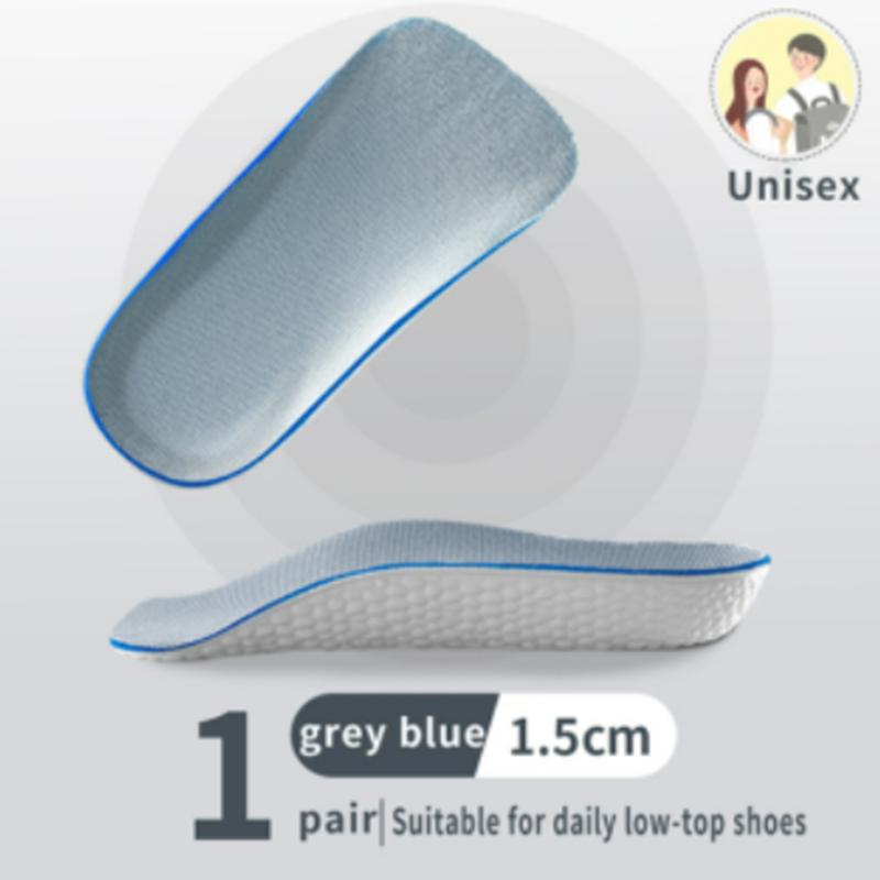 Height Increase Insoles for Men Women Shoes Flat Feet Arch Support Orthopedic Insoles Sneakers Heel Lift Memory Foam Shoe Pads