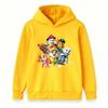 Kids Boys Girls Cartoon Printed Hoodie Cute Puppy Pattern Casual Pullover Sweatshirt For Children Daily Wear