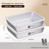 Food-Grade Stainless Steel Storage Box with Lid - Square/Rectangular Freezer Tray