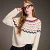 SanCai 2025 Winter Fair Isle Jacquard Knit Sweater