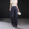 Pantaloni casual da donna a vita alta e gamba larga