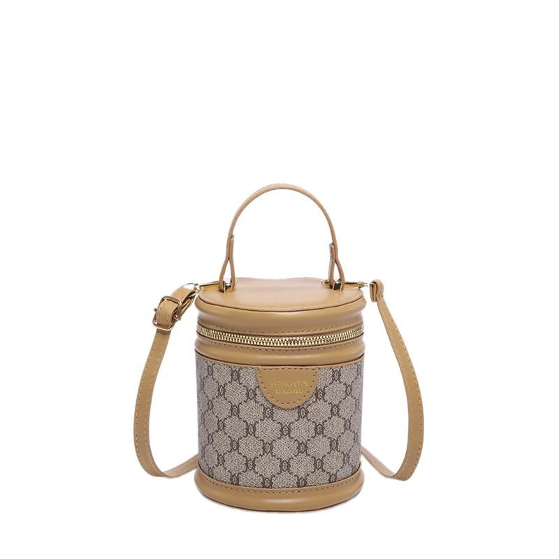 Stilvolle Sommer-Eimer Tasche Für Damen In Schwarz Weiß Grün Khaki Und Rosenrot