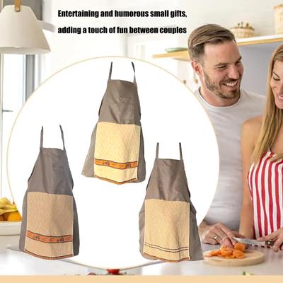 Avental de Presente de Partida Engraçado Para Homens Com Bolso Surpresa Escondido Perfeito Para Cozinhar Festas de Churrasco E Reunião de Evento de Despedida de Solteiro