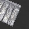   Colorful   Glass Nail Art Rhinestons Decoration Costumes Material Package(Silver)