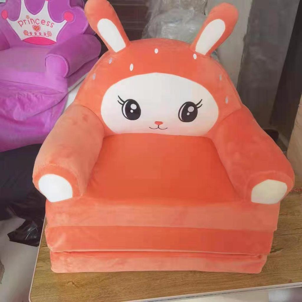 Cartoon Children's Multi-Layer Folding Plush Sofa Bed 