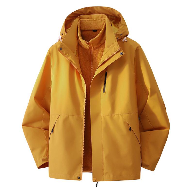 Windproof Waterproof Jacket Men's and Women's Three-proof Travel Mountaineering Suit