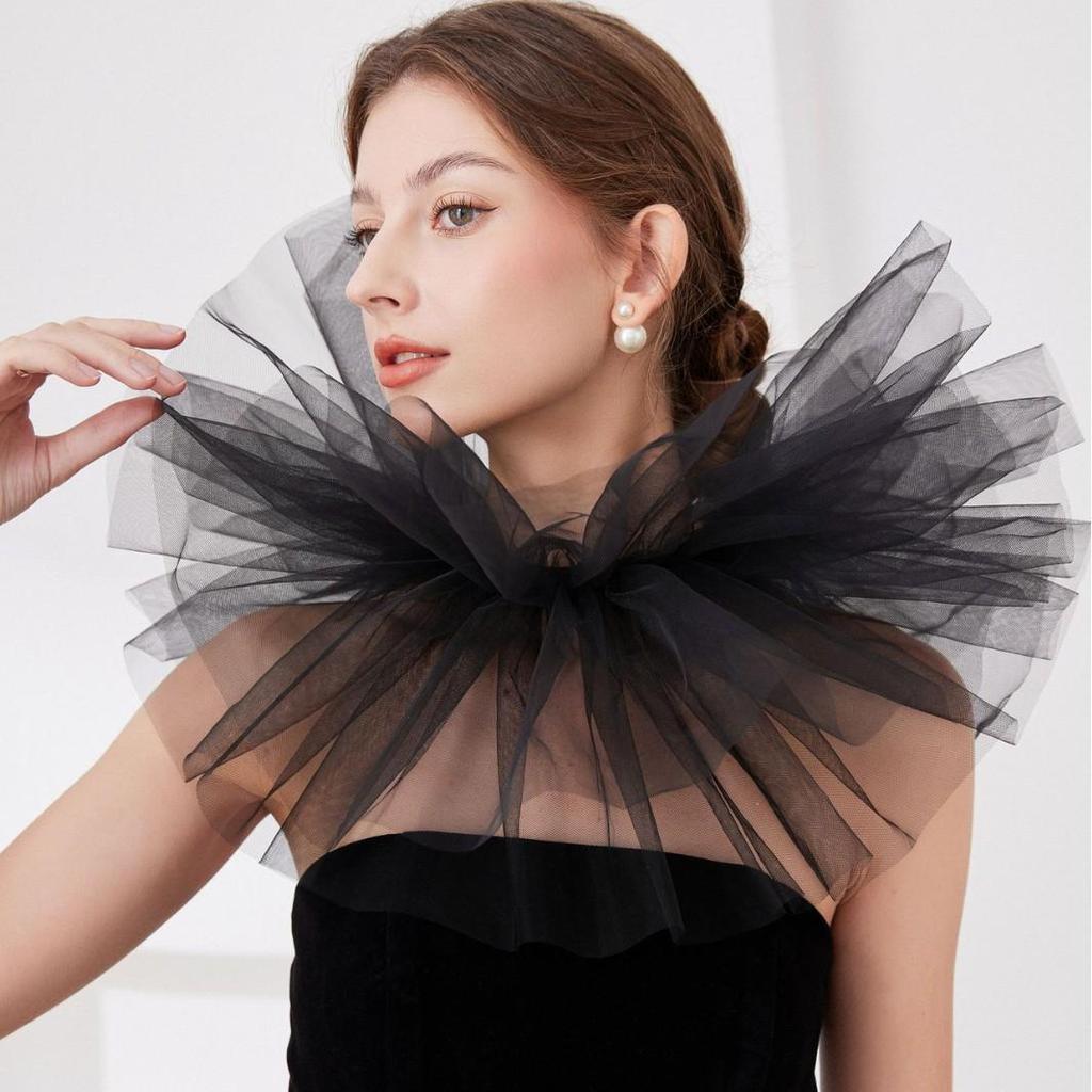 Victorian Jester Tulle Collar for Halloween or Easter Photography