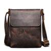 High Quality Messenger Bag for Men Genuine Leather Crossbody Bag Male Easy Travel Shoulder Bag for Tablet Men's Leather Handbag