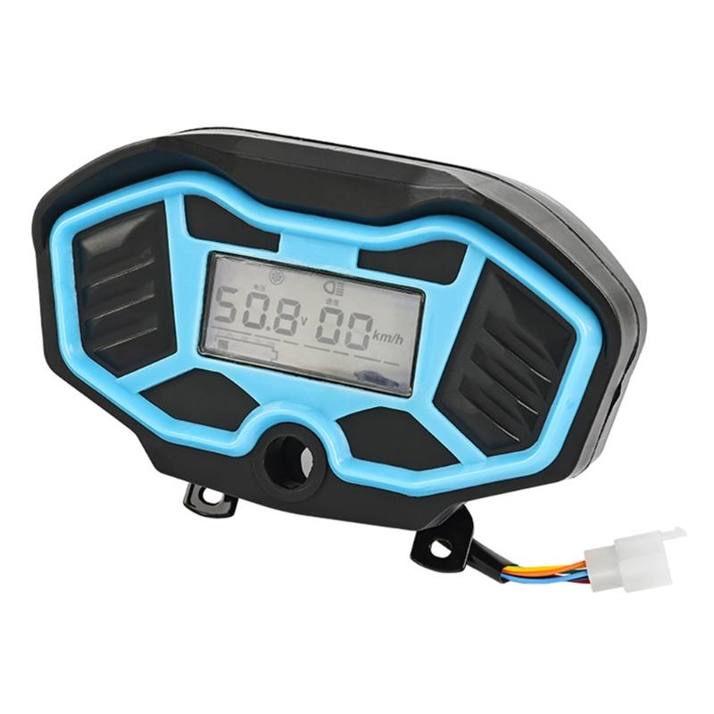 Triciclo Elettrico Resistente alle Intemperie Cruscotto LCD 48V 60V 72V Monitor Universale di Velocità e Batteria Installazione Semplice per Bicicletta