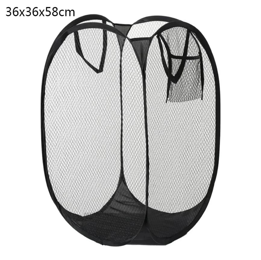 Dirty Clothes Basket Skeleton Ventilated Foldable Easy Storage Portable Large Capacity Clothes Basket