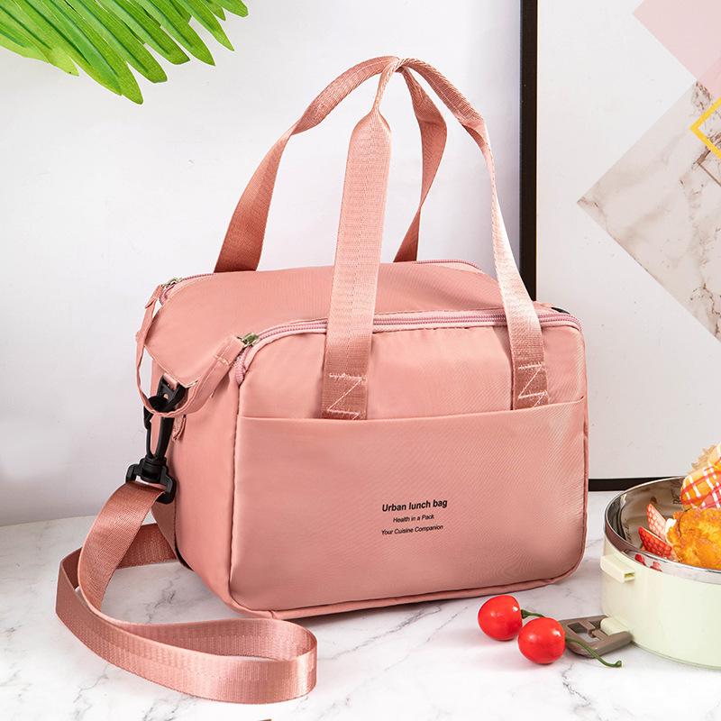 Large Capacity Lunch Box High Aesthetic Value Office Worker Student Bento Bag Lnsulated Tote Bag Portable Picnic Bag Ice Pack Food Bag