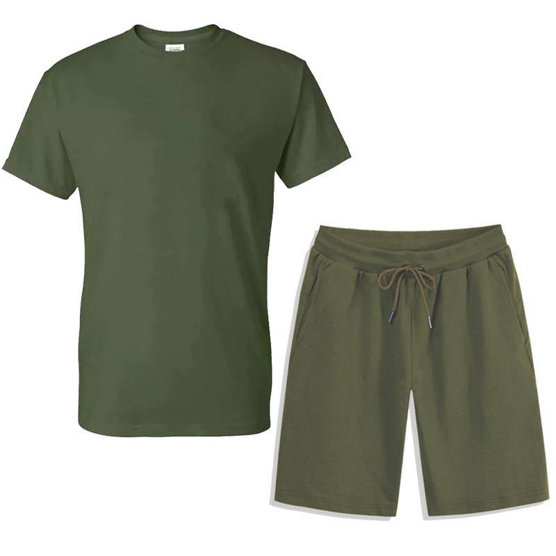 Herren Sommer Sport Freizeit Set: T-Shirt & Shorts für Fitness & Laufen