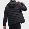 Fila Fleece Hooded Windproof Warm Sports Down Jacket Men Jacket Black F11M348911F-BK