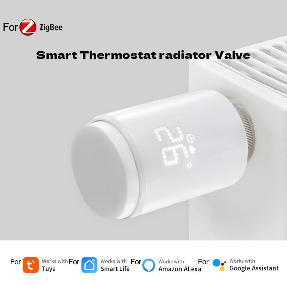 For Zigbee Thermostatic Valve for Radiator Temperature Control Compatible with For Tuya Smart Home Voice and Remote App