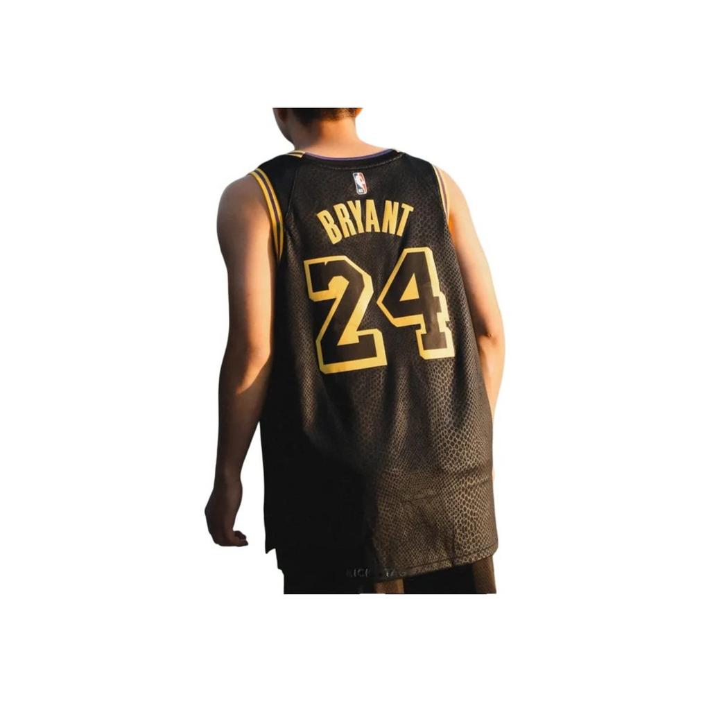 Nike Kobe Mamba Mentality Los Angeles Lakers City Edition Swingman Jersey Black Unisex Tops FN7297-010