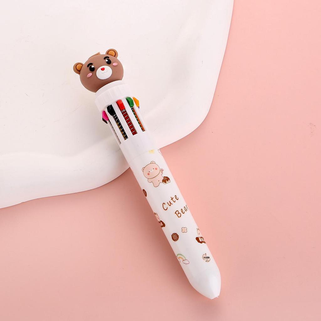 Creative Cartoon Multi-Color Ballpoint Pen for Students and Journals