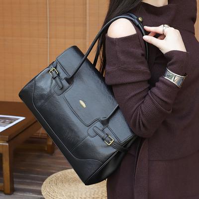 Dámská podpažní taška z lícové kůže Dámské luxusní designové kabelky z pravé kůže Velkokapacitní tašky Tote pro dojíždění
