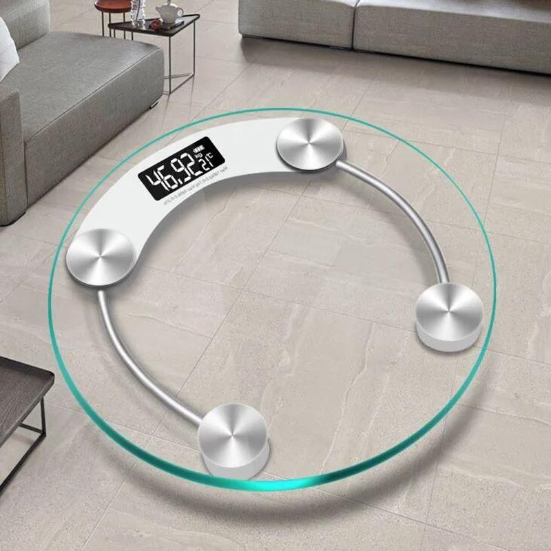 

Household USB Rechargeable Electronic Scale Precise Home Health Scale Human Body Scale Adult Weight Loss Scale Accurate Device белый