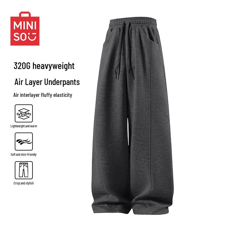 

Miniso Men s Loose Fit Straight Leg Casual Sweatpants Z 3XL