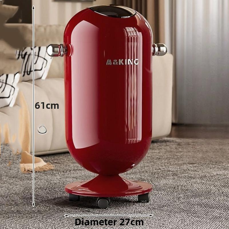 Luxury Trash Can Plastic Recycling Kitchen Trash Bin Large Capacity Litter Bins Round Dustbin Wastebasket Bathroom Supplies