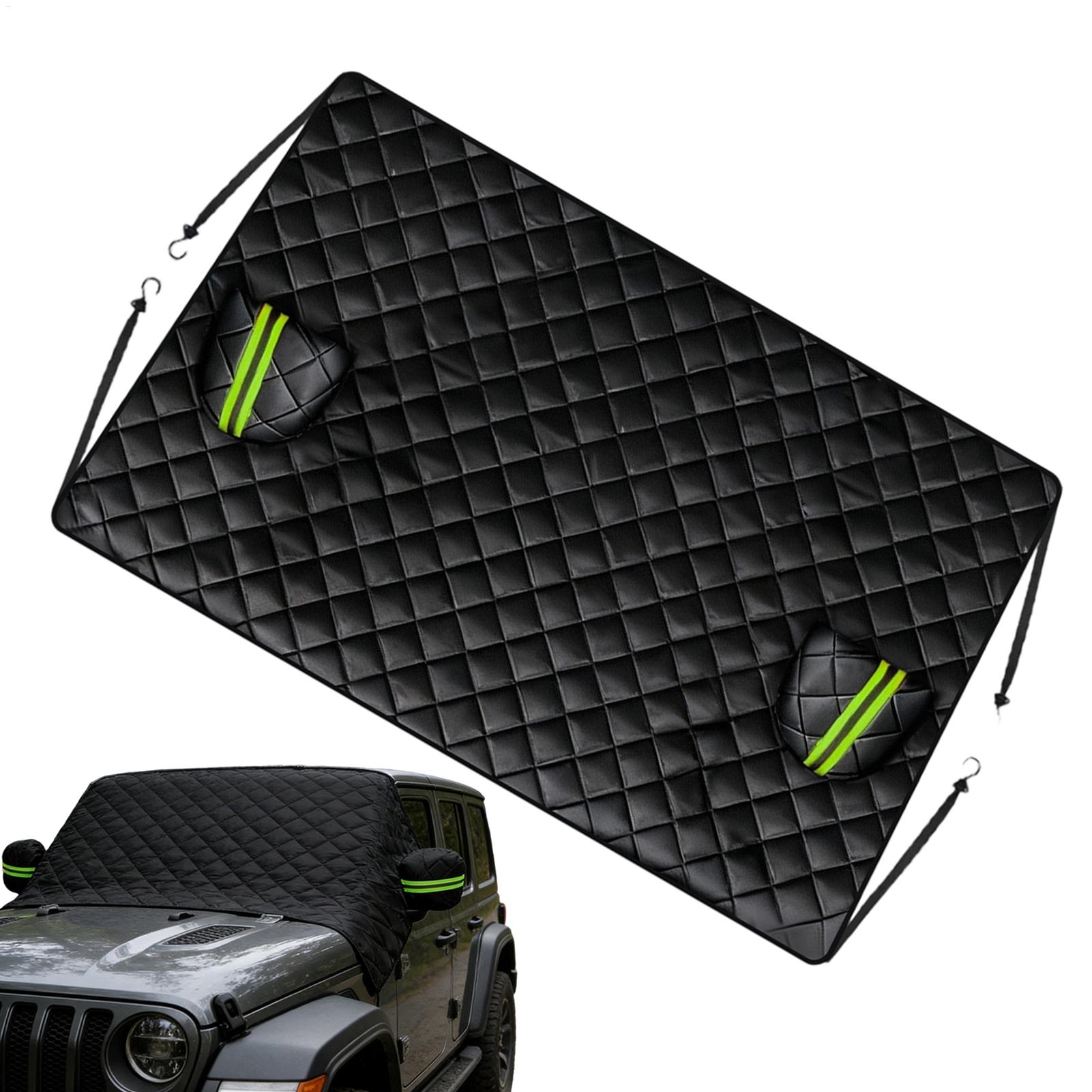 Car Windshield Snow Cover Thicked Windproof Waterproof Protection Sunshade Windshield Ice Protector Cover Half Car Body Cover China Mainland