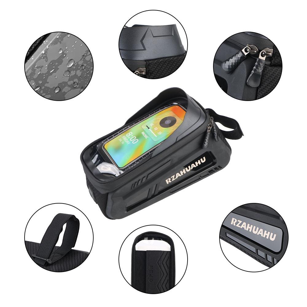 Cycling accessories Cycling Bag Top Frame Tube Bag with Sun-Visor Bicycle Bag Touch Screen Phone Case Bike Accessories MTB Road Bike Bag Waterproof