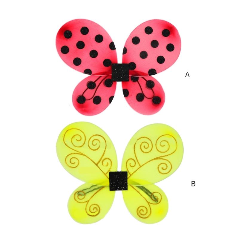 Cute Dreamlike Honeybee/Ladybirds Fairy Wing Birthday Party Halloween Princess Cosplay Props Ladybirds/Bees Costume Prop