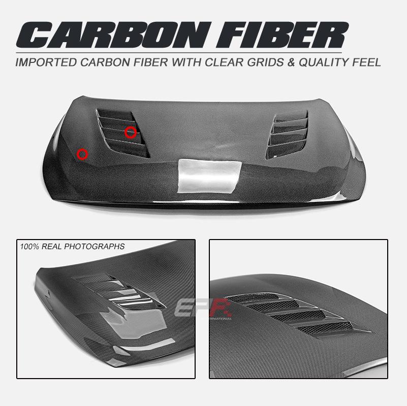 Modern I30N Carbon Fiber AM Style Front Hood Engine Cover Replacement 16-24.