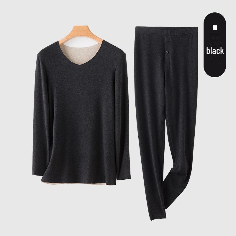 

2024 Мужской термокомплект из немецкого кашемира и шелка: Верх и низ осень/зима XL (130-150 lbs)