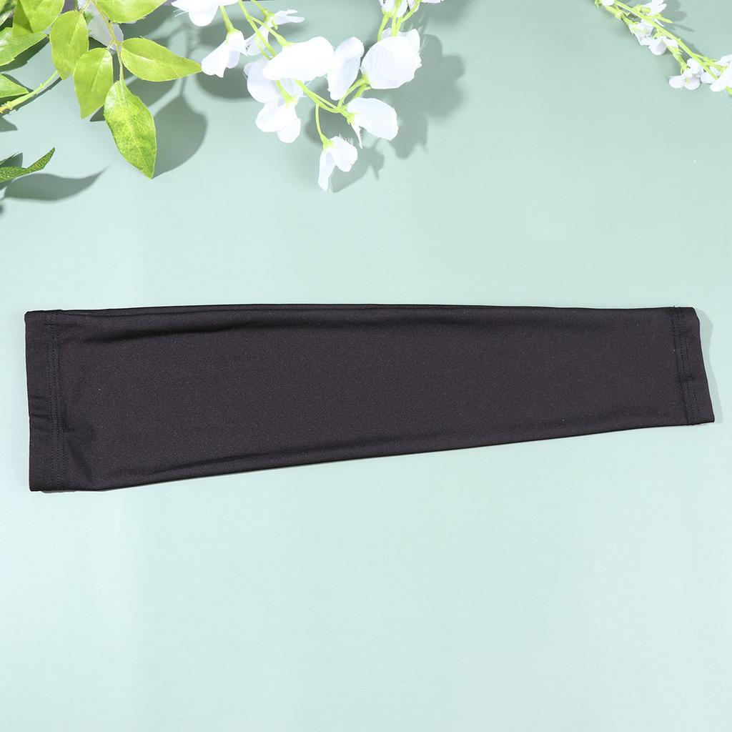3Pair Cooling Arm Sleeves Unisex Uv Protection Sunscreen Long Sleeve Cover for Cycling Hiking Driving Camping Size Xl Black