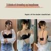 Strapless Push-Up Bra with Thin Straps for Small Breasts, Underwire-Free, Anti-Slip, Lifting and Shaping for a Beautiful Back